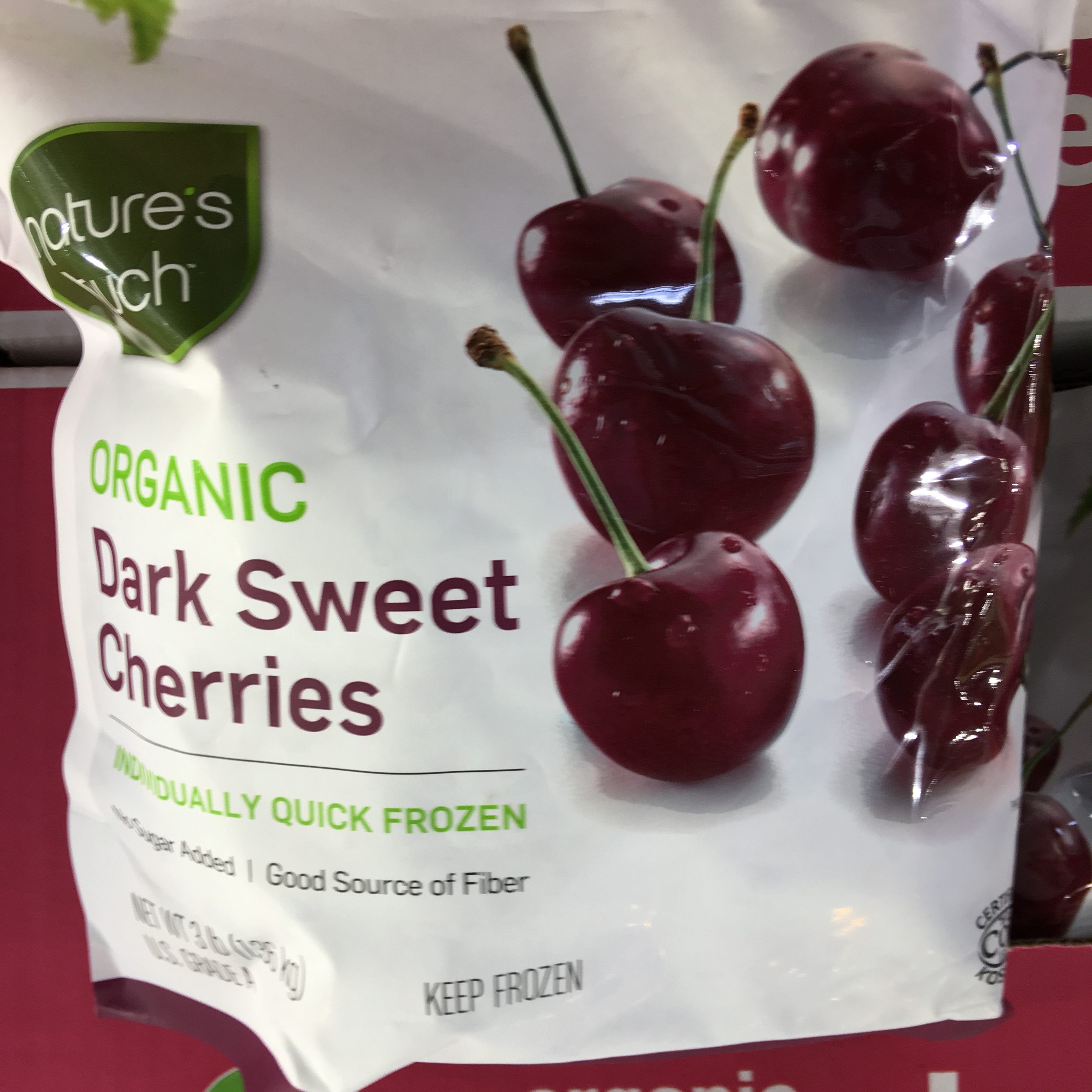 Organic Frozen Dark Sweet Cherries (frozen) 3 lbs - South's Market