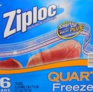 Ziploc Bags Quart Size Freezer 54ct