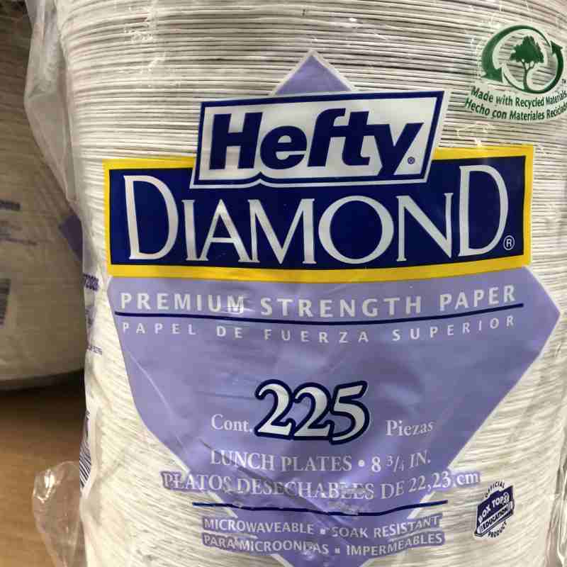 Hefty Diamond Super Weight 8 3/4 Plate 225ct 672026 - South's Market