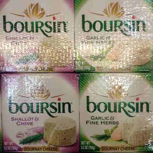 Boursin Garlic Herb and Shallot Chive Cheese (5.2 oz. each, 3 pk.)