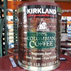 KS 100% Columbian Ground Coffee 3lbs