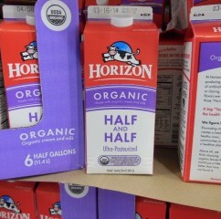 Half and Half, Organic 1/2 gal 506950
