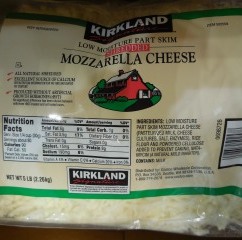 Mozzarella, KS Shredded 5lbs 502558