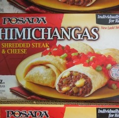 Posada Chimichangas, Shredded Steak & Cheese, Frozen Foods