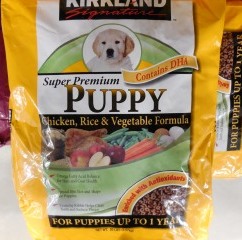 KS Chicken Rice and Veg Puppy Food 130317