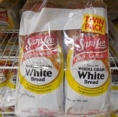 Sara Lee White Bread, Whole Grain, Sliced 2 loaves