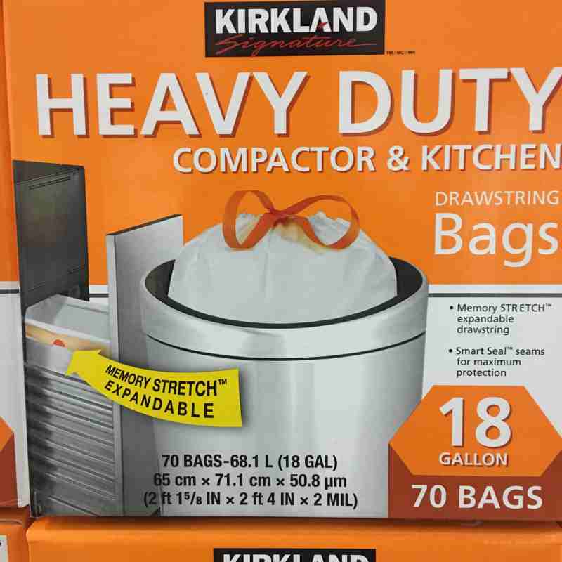KS Heavy Duty Trash Compactor Bags w/ Drawstring 18gal 503295 - South's  Market