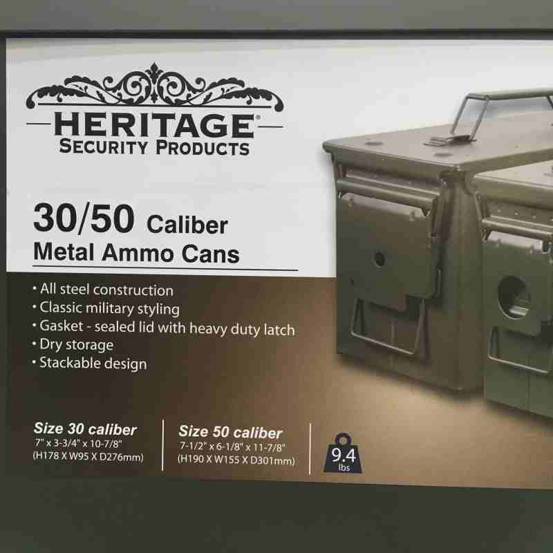 30 Caliber AMMO Box Can, 2 Pack