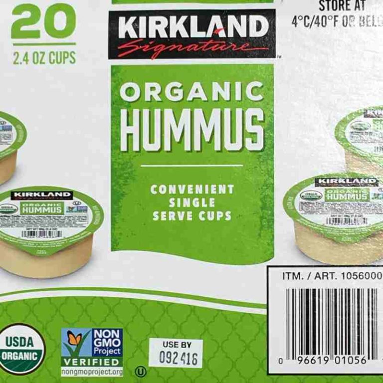KS Organic Hummus Singles 20/2.5oz 1280819 South's Market