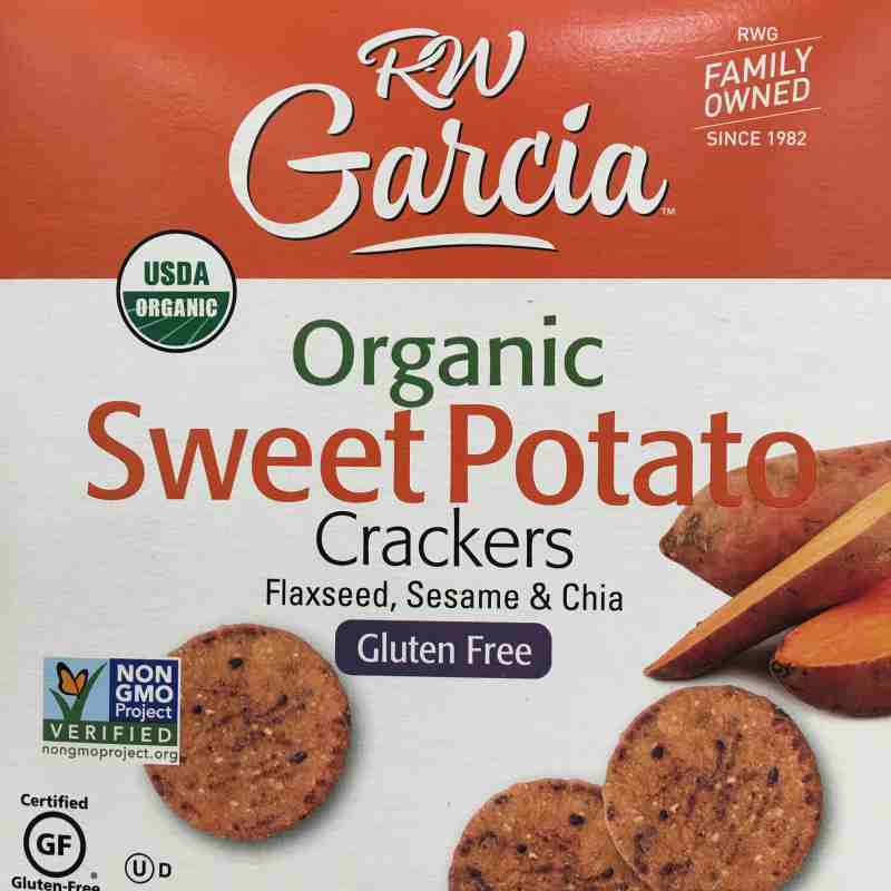 RW Garcia Organic Sweet Potato Crackers 2/15oz 1058869 - South's Marke...