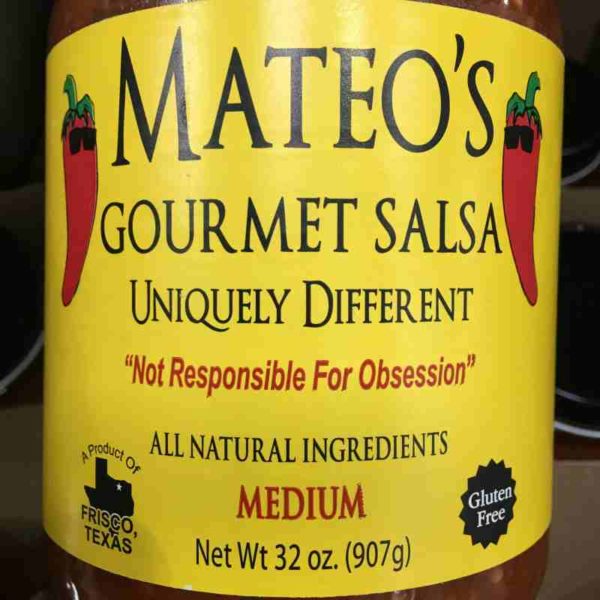 Mateo's Gourmet Medium Salsa 32oz 559608 - South's Market