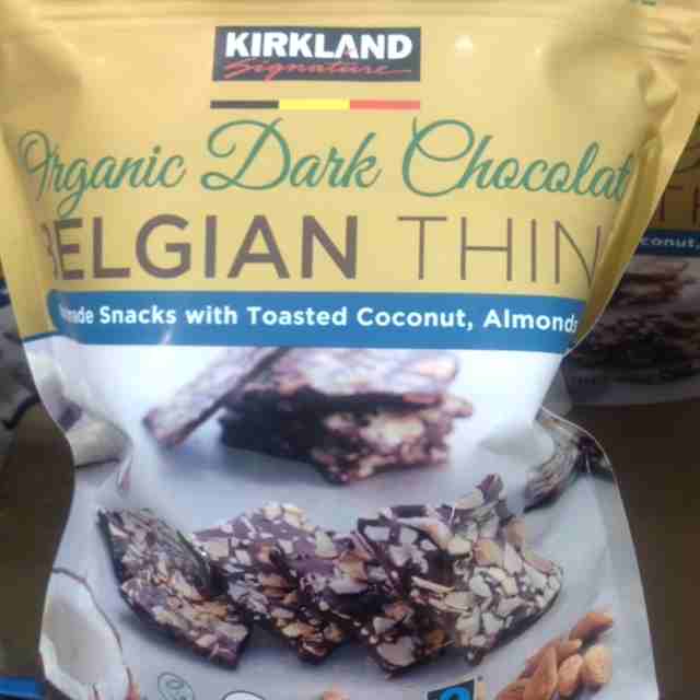 KS Organic Dark Chocolate Belgian Bark Thins 17.64oz 1250800